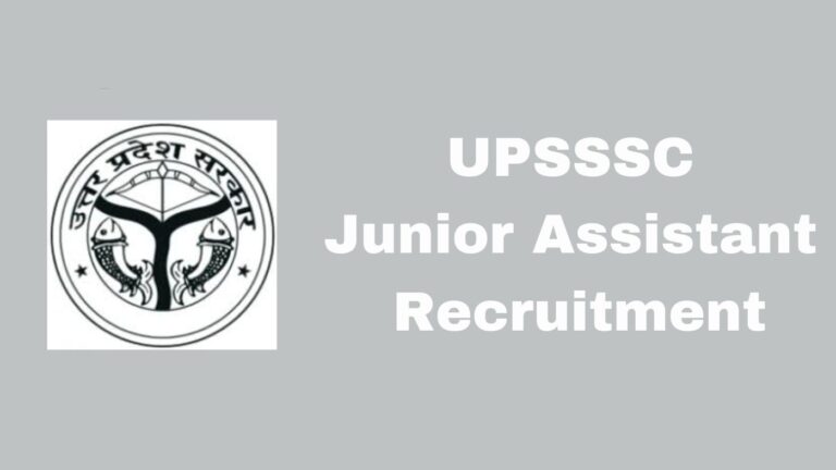 UPSSSC Junior Assistant Recruitment